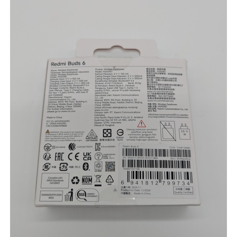 Xiaomi Redmi Buds 6 - Vert